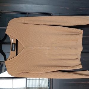 Tan cardigan